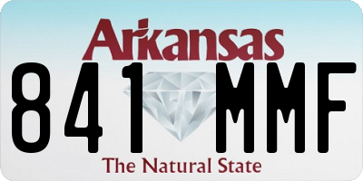 AR license plate 841MMF
