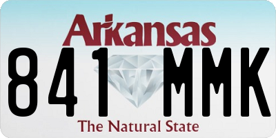 AR license plate 841MMK