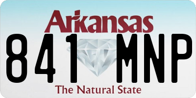 AR license plate 841MNP