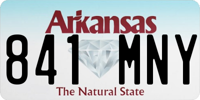 AR license plate 841MNY