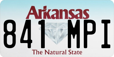 AR license plate 841MPI