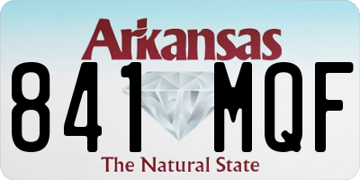 AR license plate 841MQF
