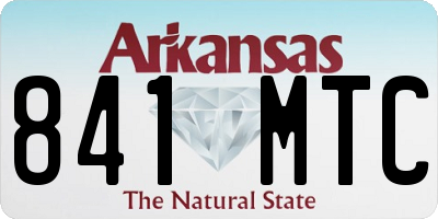 AR license plate 841MTC