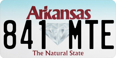 AR license plate 841MTE