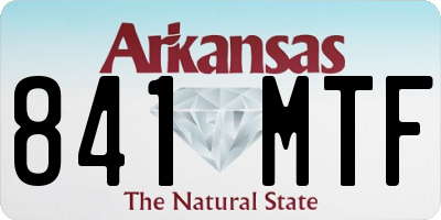 AR license plate 841MTF