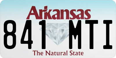AR license plate 841MTI