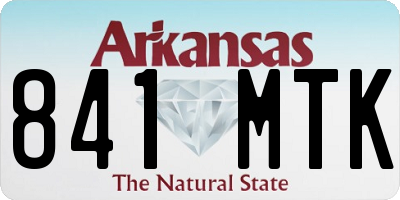 AR license plate 841MTK