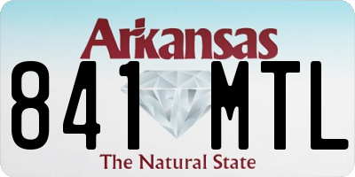 AR license plate 841MTL