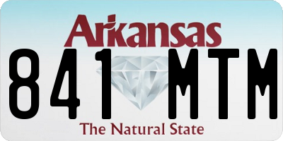 AR license plate 841MTM