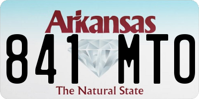 AR license plate 841MTO
