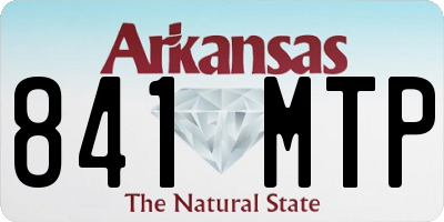 AR license plate 841MTP