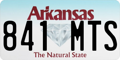 AR license plate 841MTS