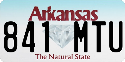 AR license plate 841MTU