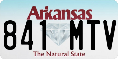 AR license plate 841MTV
