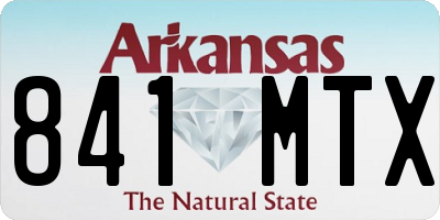 AR license plate 841MTX