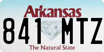 AR license plate 841MTZ