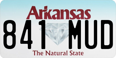 AR license plate 841MUD