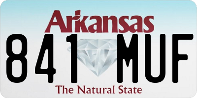 AR license plate 841MUF