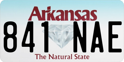 AR license plate 841NAE