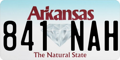 AR license plate 841NAH