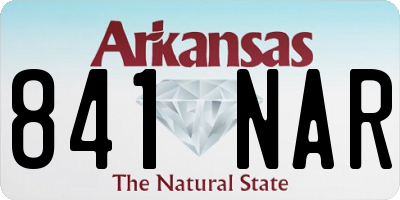 AR license plate 841NAR