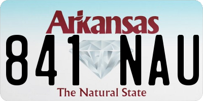 AR license plate 841NAU