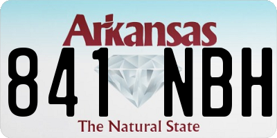AR license plate 841NBH