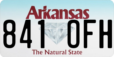 AR license plate 841OFH