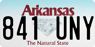 AR license plate 841UNY