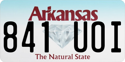 AR license plate 841UOI