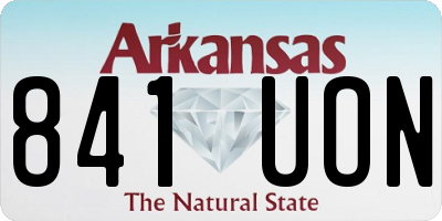 AR license plate 841UON