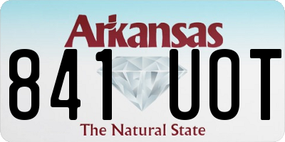 AR license plate 841UOT
