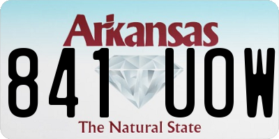 AR license plate 841UOW