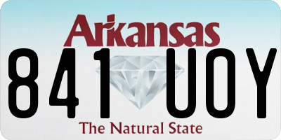 AR license plate 841UOY