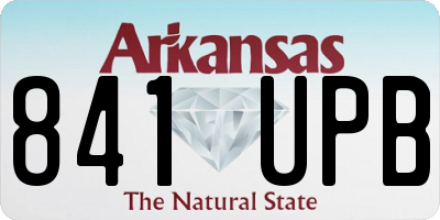 AR license plate 841UPB
