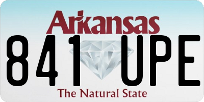 AR license plate 841UPE