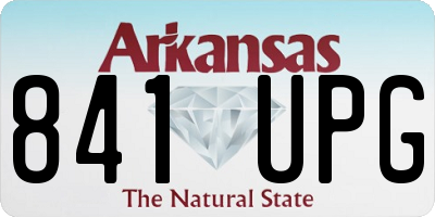 AR license plate 841UPG