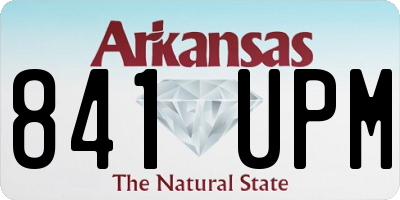 AR license plate 841UPM