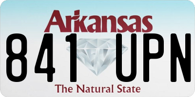 AR license plate 841UPN