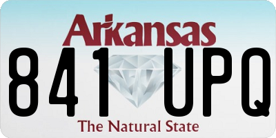 AR license plate 841UPQ