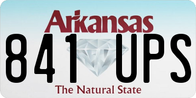 AR license plate 841UPS