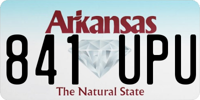 AR license plate 841UPU