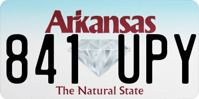 AR license plate 841UPY