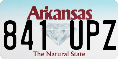 AR license plate 841UPZ