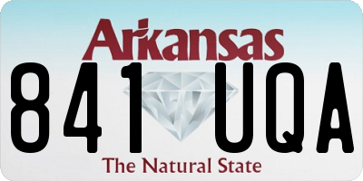 AR license plate 841UQA