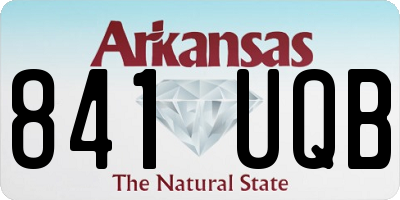 AR license plate 841UQB