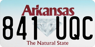 AR license plate 841UQC