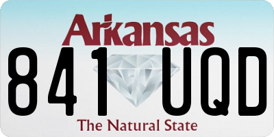 AR license plate 841UQD