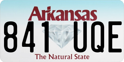 AR license plate 841UQE