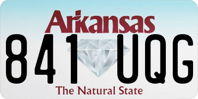 AR license plate 841UQG